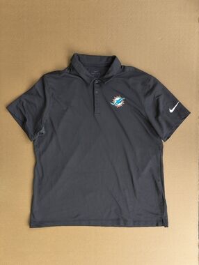 Nike Men’s Dark Gray Miami Dolphins Polo
